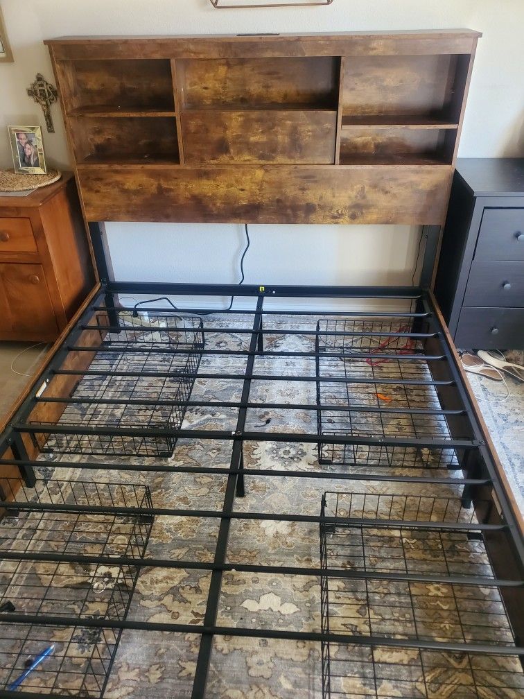 Queen Bed Frame With Drawers And Storage