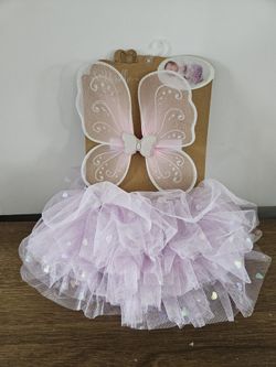 Baby Tutu & Wings Photo Prop Set New