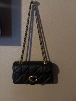 Coach Tabby Shoulder Bag + Matching Wallet Set - Black