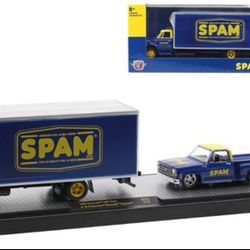 M2 Machines Spam Auto Hauler Set '68 Chevy C60 Truck & '79 Silverado -1:64-