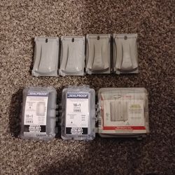 Waterproof electrical covers in packaging