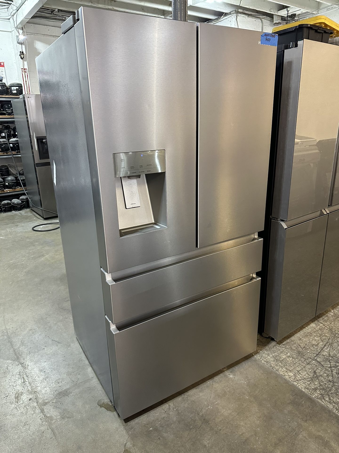 Hisense 25.6 Cu. Ft. 4-Door Smart French Door Refrigerator Stainless Steel