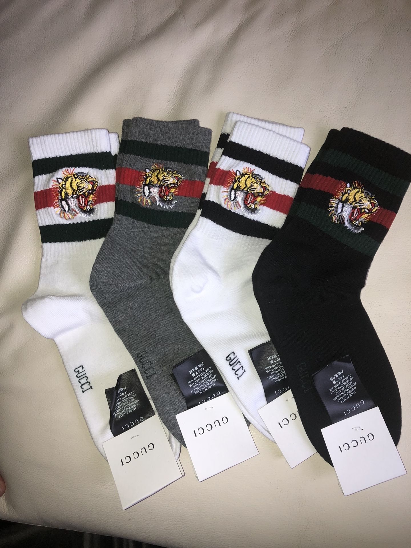 Men’s Gucci socks size medium $70 a piece or $200 for whole set