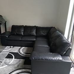 Black Sectional  Sofa