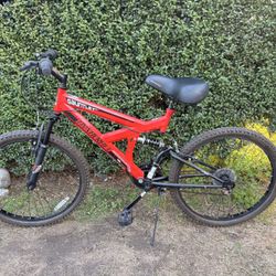 Gauntlet 24" Mountain Bike Steel Frame 18 Speed Bicycle 