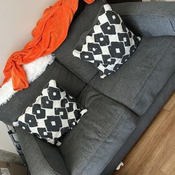  $400 OBO — 2 couches, 55” Roku TV & queen frame! Must pick up & ready to buy. Sold as-is.