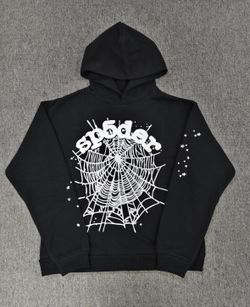 Sp5der Hoodie Og Black N White