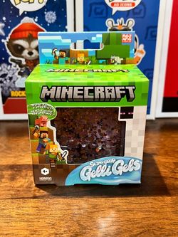 Authentic Minecraft Sugar Squishy Enderman Glitter Squeeze Gelli Gel RARE