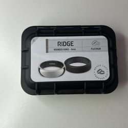 Ridge 6mm Rounded Men's Ring Set