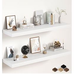 White Thick Floating Shelf - New