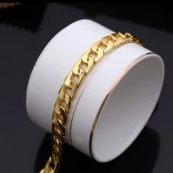 Brand New Men Or Women's 18k Cuban Link Bracelet