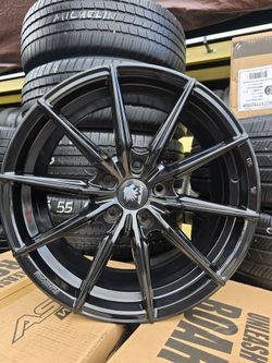Aslan 17x7 5x4.5 gloss black nissan, toyota 5 lugs fitment $600 all 4 installed
