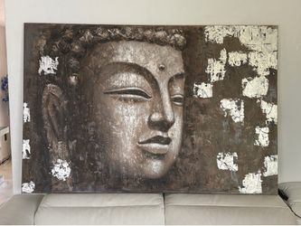 Large Gautam Buddha oil painting