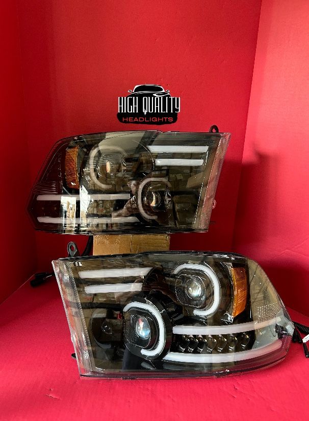 Dodge Ram 2009. 2018 headlights.