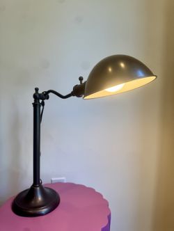 Vintage ROBERT ABBEY Bronze Swing Arm Desk Lamp 