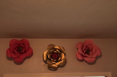 3 paper flowers 🌸🌸🌸