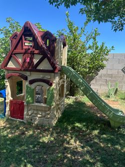 Step2 two story cottage playhouse with slide