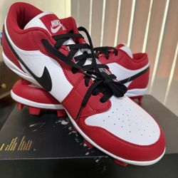 Men's Jordan 1 Retro MCS Low Molded Baseball Cleats Size 15
