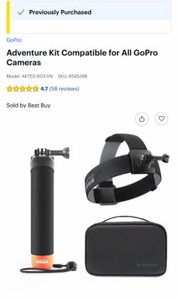 GoPro Adventure Kit - Hand grip, head strap