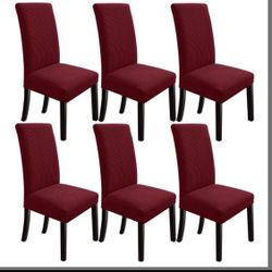 Chair Covers for Dining Room 6 Pack,