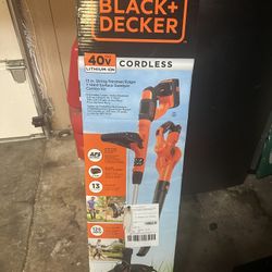 Black & Decker 40v Cordless Weedwhacker and blower