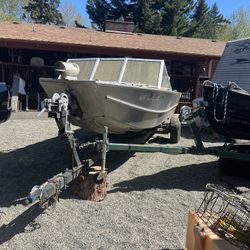 18’ Hewscraft River Runner Jet Sled And Trailer