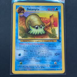 1999 POKEMON FOSSIL #52 OMANYTE