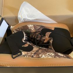 Men’s 10.5 -Nike Realtree x Air Force 1 High Brown Camo- like new 
