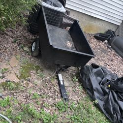 Pull Behind Wagon For Riding Mower