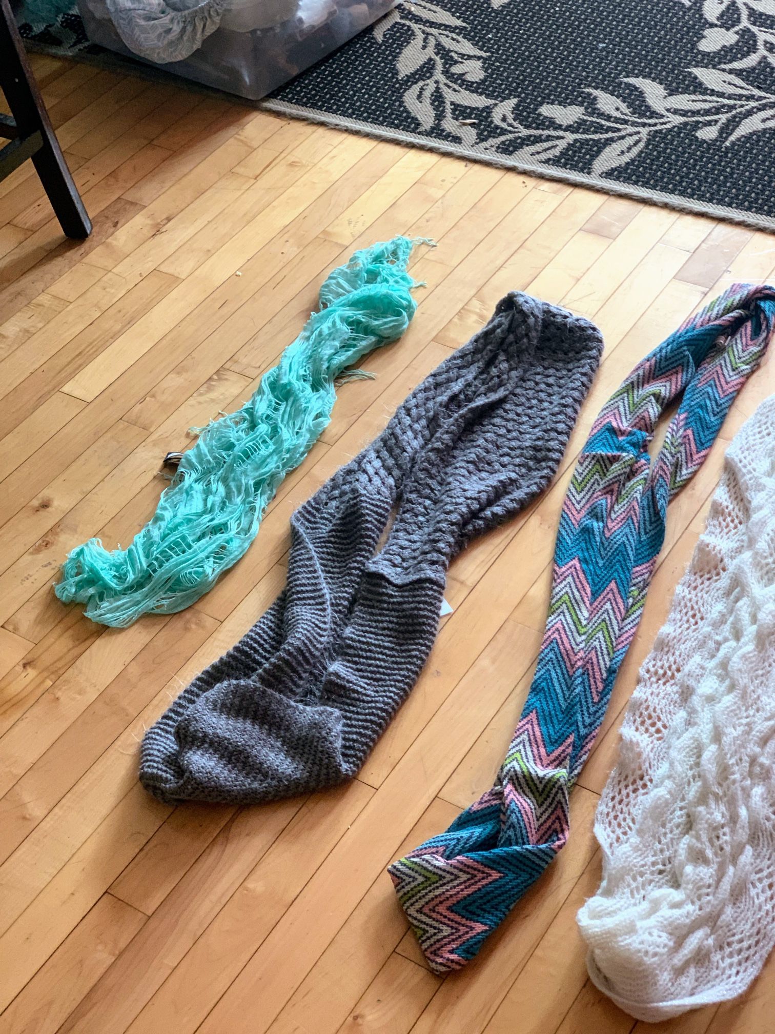 4 Wrap Around Scarves