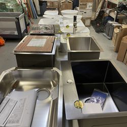 Brand New Sinks! Bathroom, Bar, Kitchen, Laundry Sinks! Vessel, Top mount, Undermount, Farmhouse And More! 