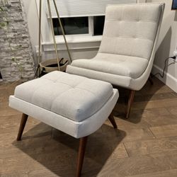 Ramp Lounge Chair and Ottoman