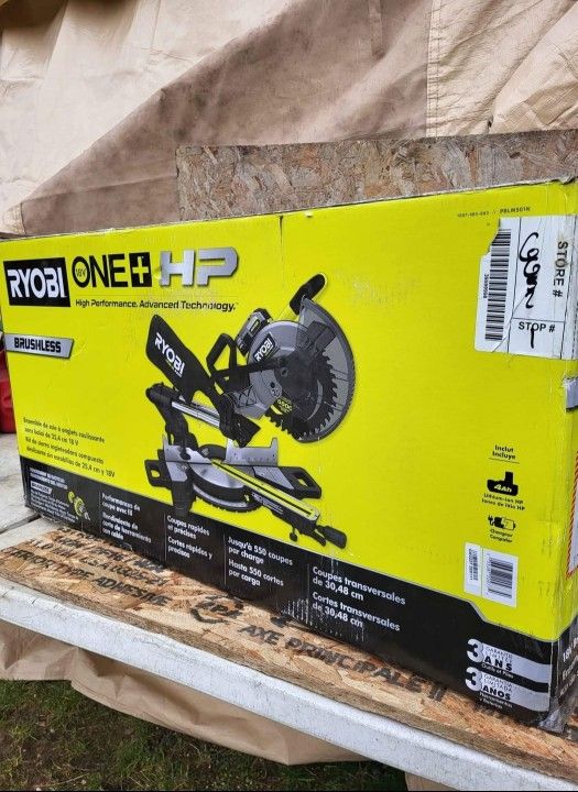 Ryobi ONE+ HP 18V Brushless Cordless 10 in. Sliding Compound Miter Saw (Tool-Only)