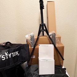 New, Skytex Softbox Lighting Kit(2Pack), 85W 2(contact info removed)K E27 LED Bulb, Studio Lights Equip, and Video Recording