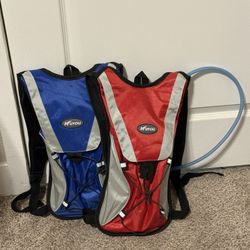 Hydration Backpacks – Set of 2 (Blue & Red)