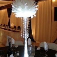Medium And Small Feather Balls Event Decor