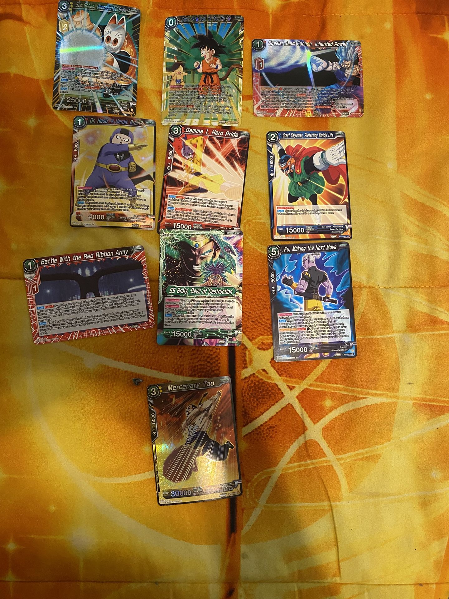 Dragon ball Z Cards 