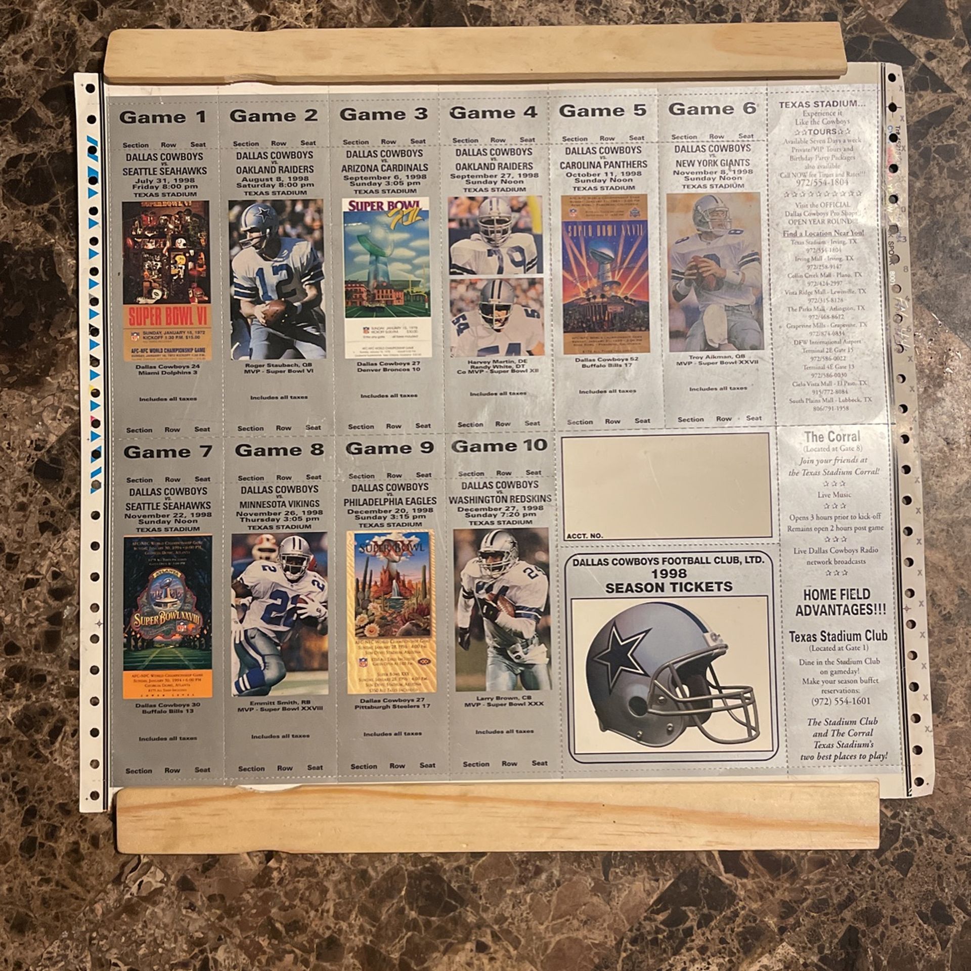 NFL Dallas Cowboys Super Bowl And Playoffs Tickets