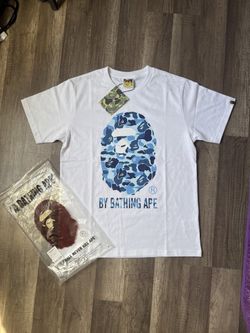 Blue & white Bape Tee