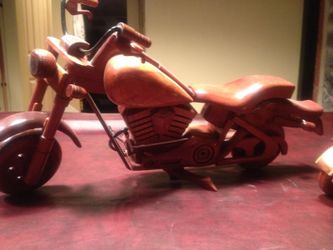 Wooden motorcycle