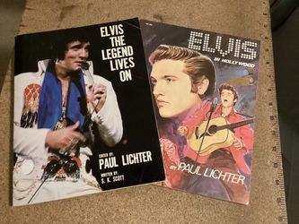 Lot of 2, ELVIS Presley Illustrated Biographies (table top soft covers)