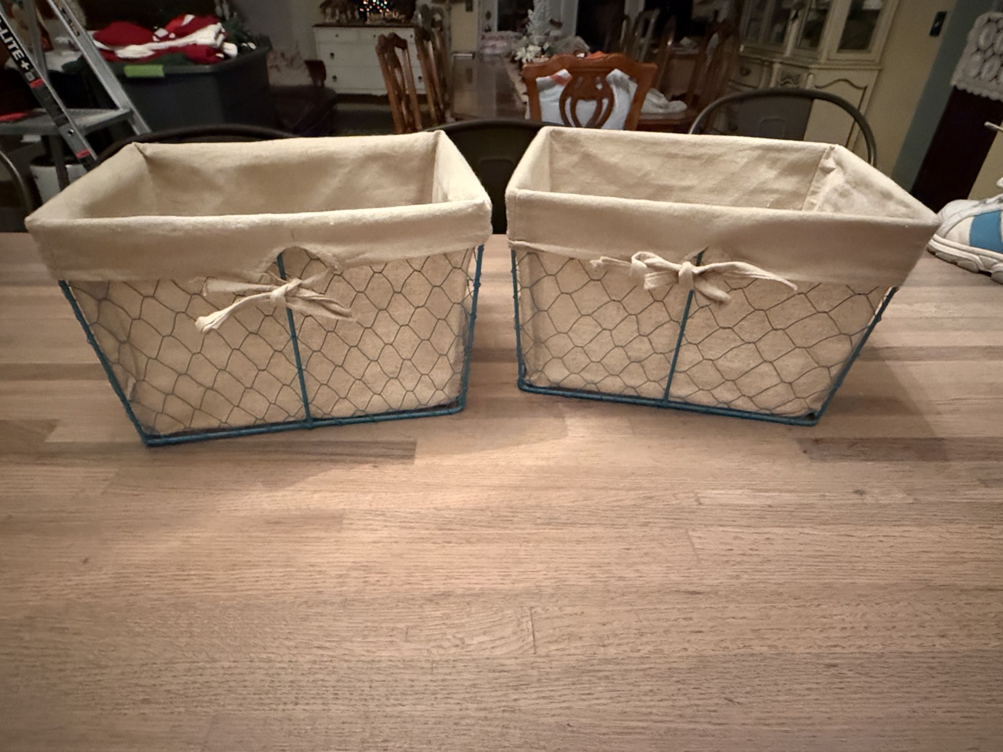 Lined Chicken Wire Baskets - $5 each