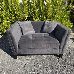 Modern Microfiber Loveseat