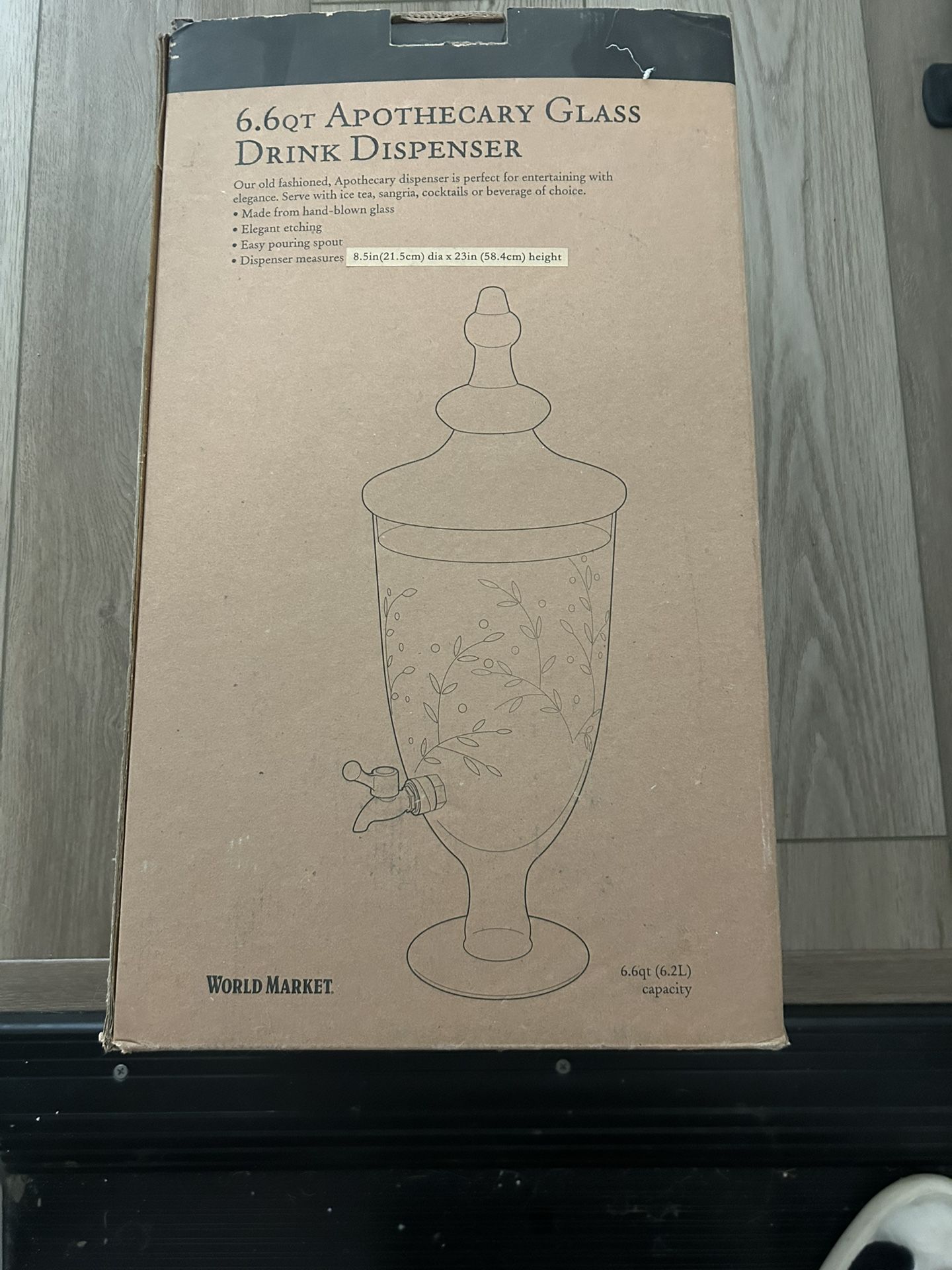 Apothecary Glass Drink Dispenser