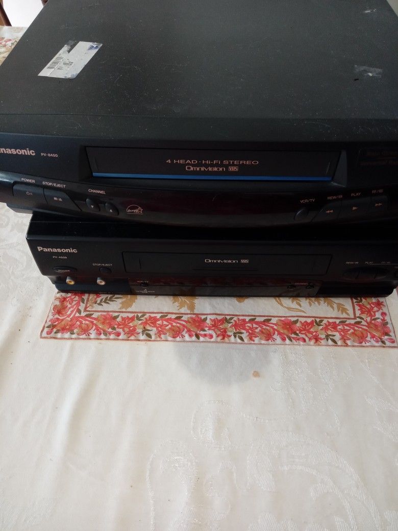 Panasonic  One Omni Vidion Vhs,one Panasonic Omni Vision vcr Together With Vhs