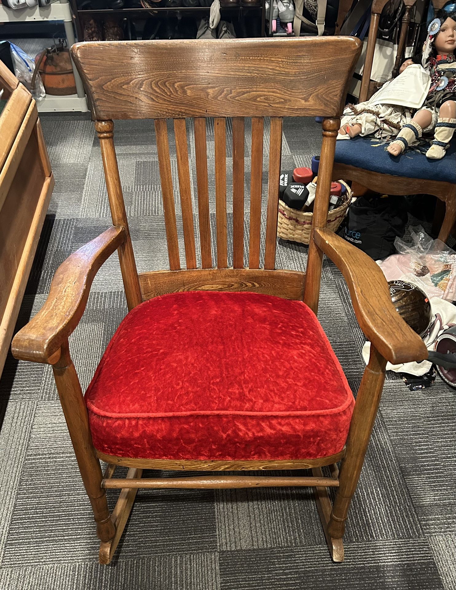Vintage Solid Rocking Chair