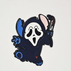 Enamel Pin_ Stitch As Ghostface