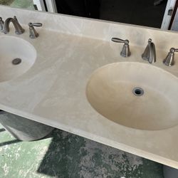 Double Sink Vanity Top 59”