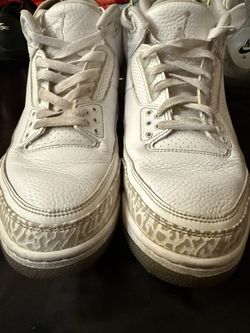 Nike Air Jordan 3 Retro Men’s Triple White Pure Money 