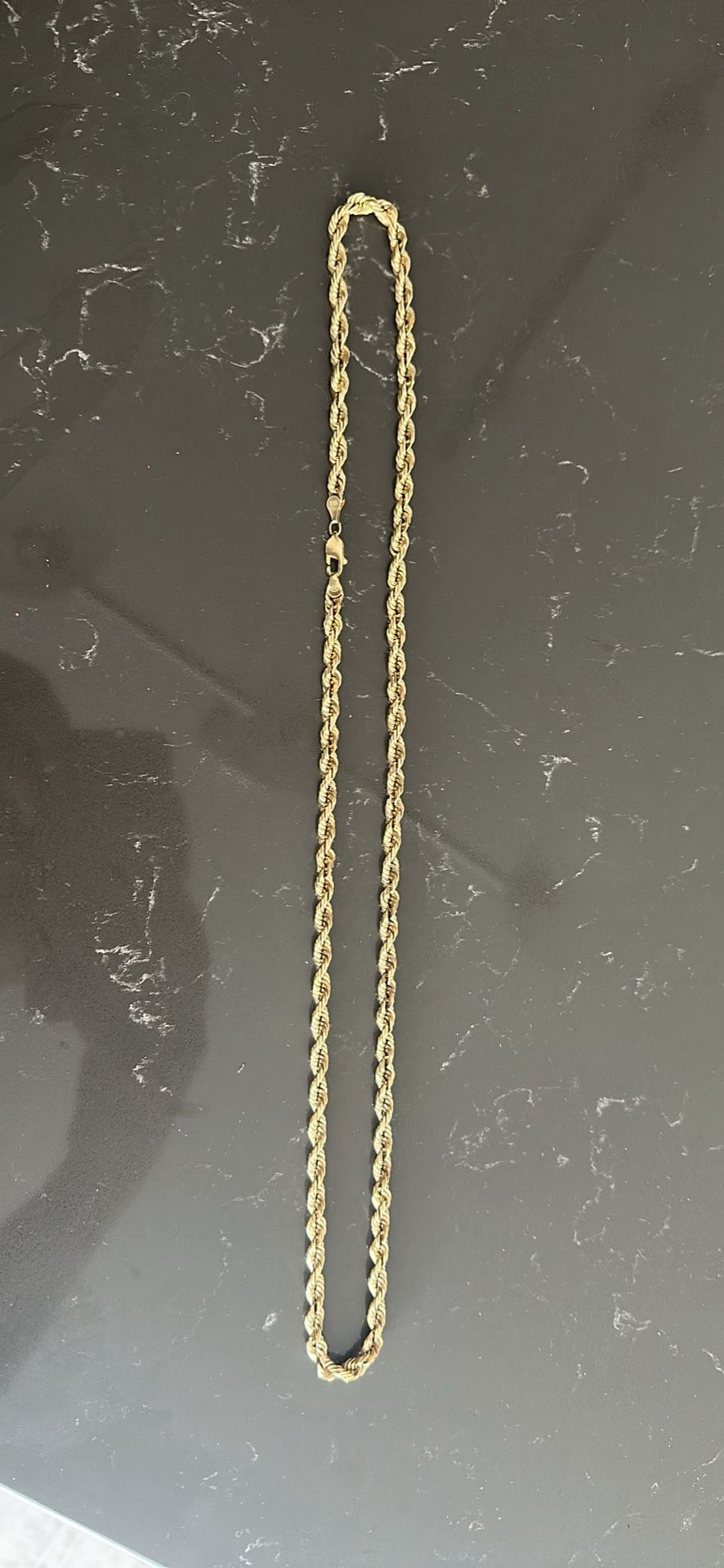 10kt Gold Rope Chain